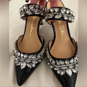 Crystal mules shoes - Never used. Manolo vibes.